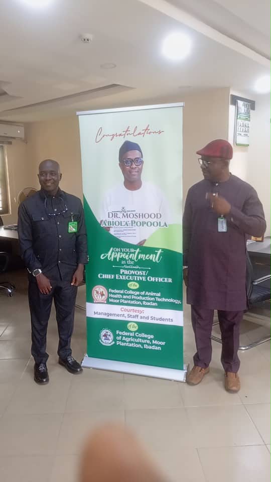 Provost Atungwu Pays Congratulatory Visit to New Provost of FCAHPT, Ibadan